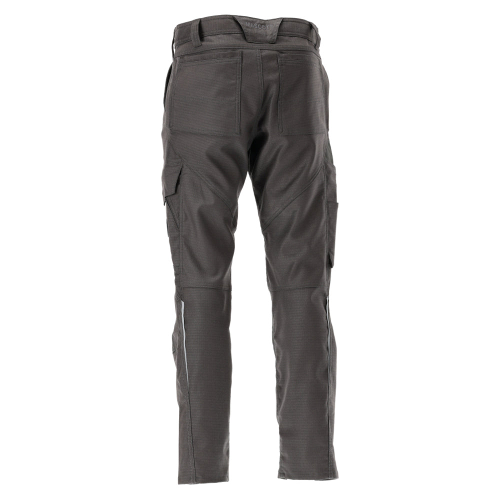 Dark Anthracite - Back - Mascot Mens Accelerate Knee Pad Pockets Trousers