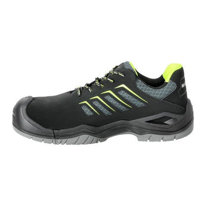 Black - Side - Mascot Womens-Ladies Footwear Fit Fujiyama Leather Safety Shoes