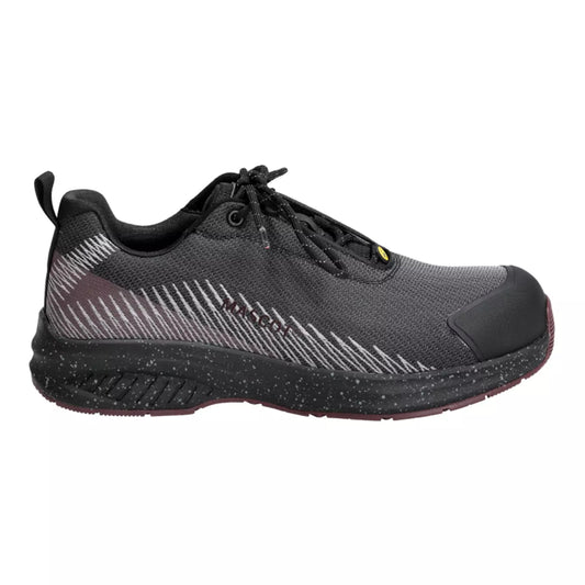 Stone Grey-Bordeaux - Front - Mascot Womens-Ladies Footwear Customised Safety Shoes