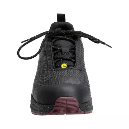 Stone Grey-Bordeaux - Side - Mascot Womens-Ladies Footwear Customised Safety Shoes