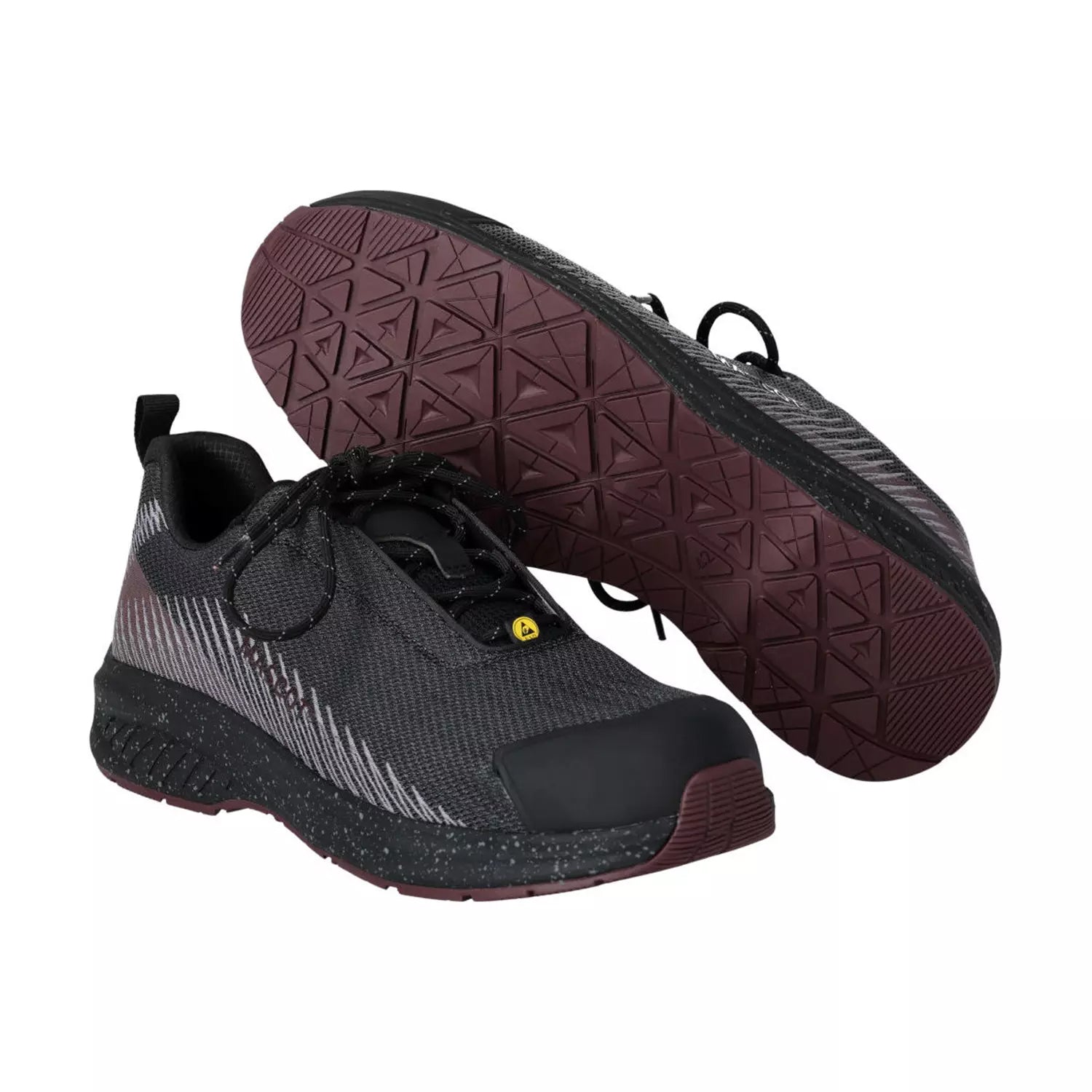 Stone Grey-Bordeaux - Lifestyle - Mascot Womens-Ladies Footwear Customised Safety Shoes