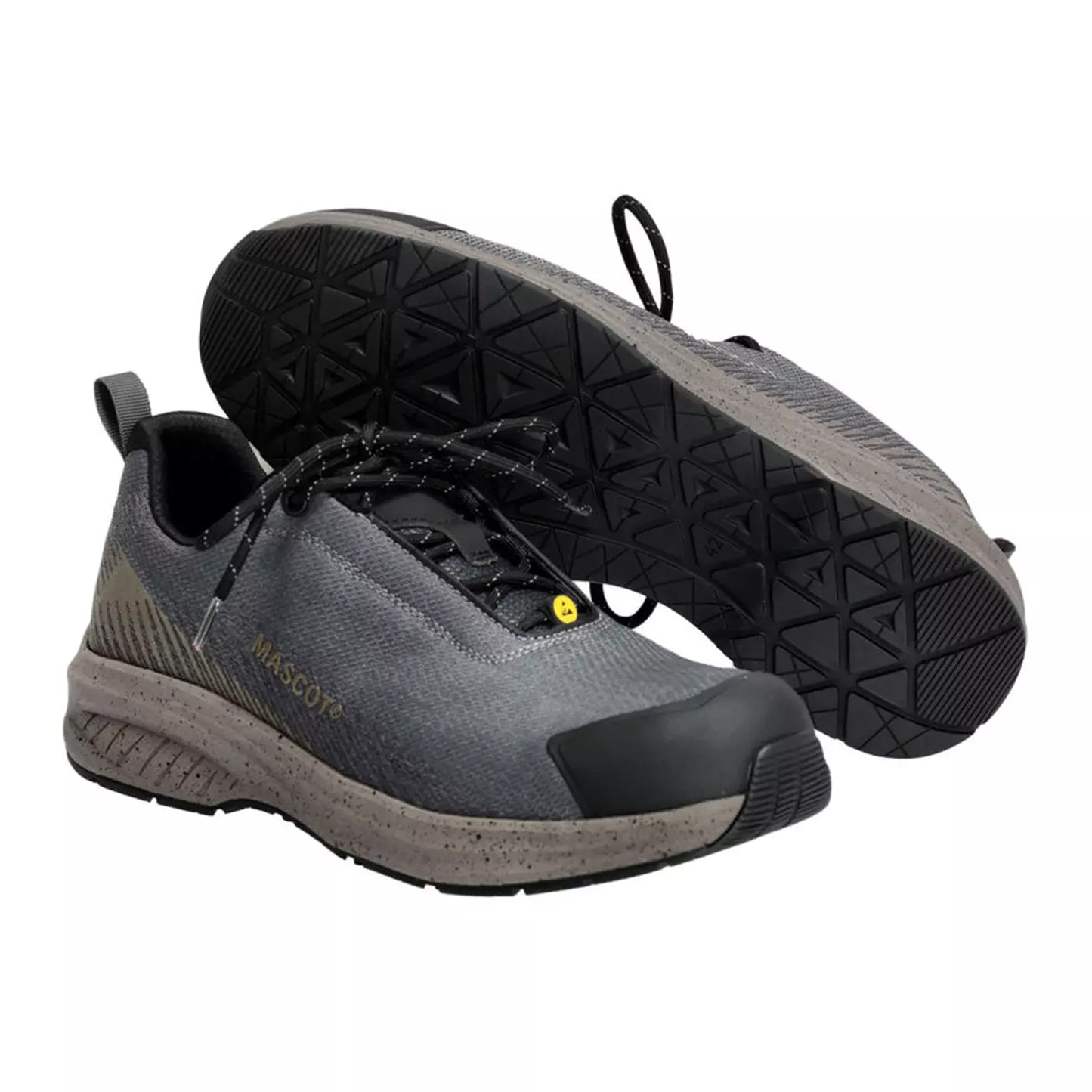 Stone Grey-Dark Sand - Pack Shot - Mascot Womens-Ladies Footwear Customised Safety Shoes