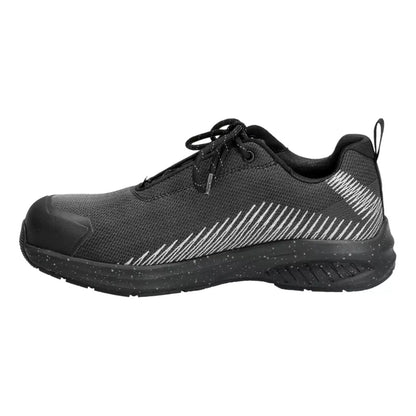 Black - Side - Mascot Womens-Ladies Footwear Customised Safety Shoes