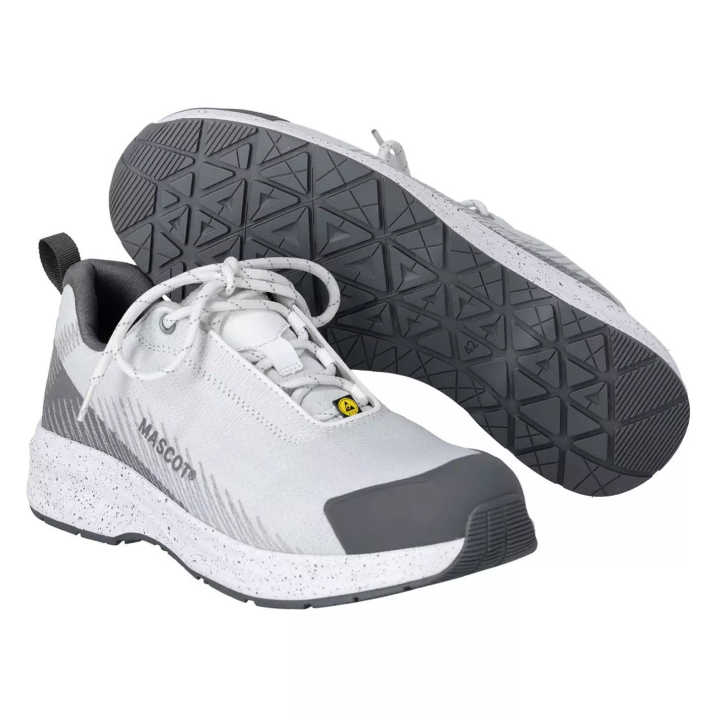 White-Stone Grey - Pack Shot - Mascot Mens Footwear Customised Safety Shoes