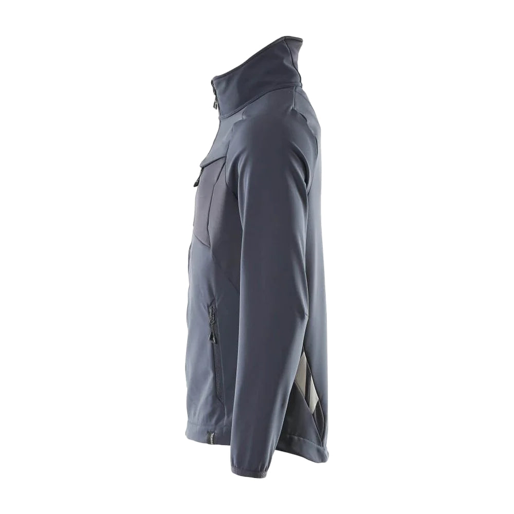 Dark Navy - Side - Mascot Mens Accelerate Soft Shell Jacket