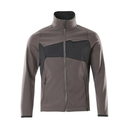Dark Anthracite-Black - Front - Mascot Mens Accelerate Soft Shell Jacket