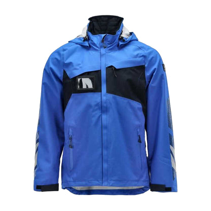 Azure Blue-Dark Navy - Front - Mascot Mens Accelerate Shell Jacket