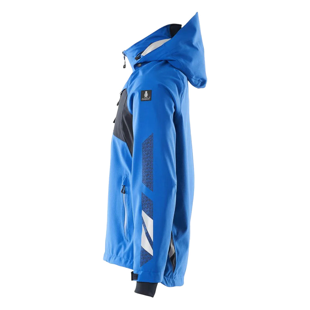 Azure Blue-Dark Navy - Side - Mascot Mens Accelerate Shell Jacket