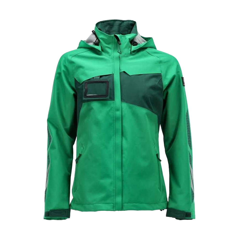 Grass Green-Green - Front - Mascot Womens-Ladies Accelerate Shell Jacket