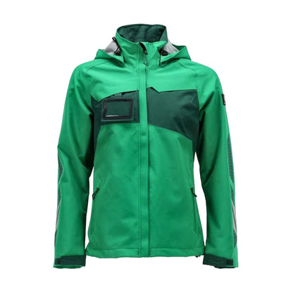 Grass Green-Green - Front - Mascot Womens-Ladies Accelerate Shell Jacket