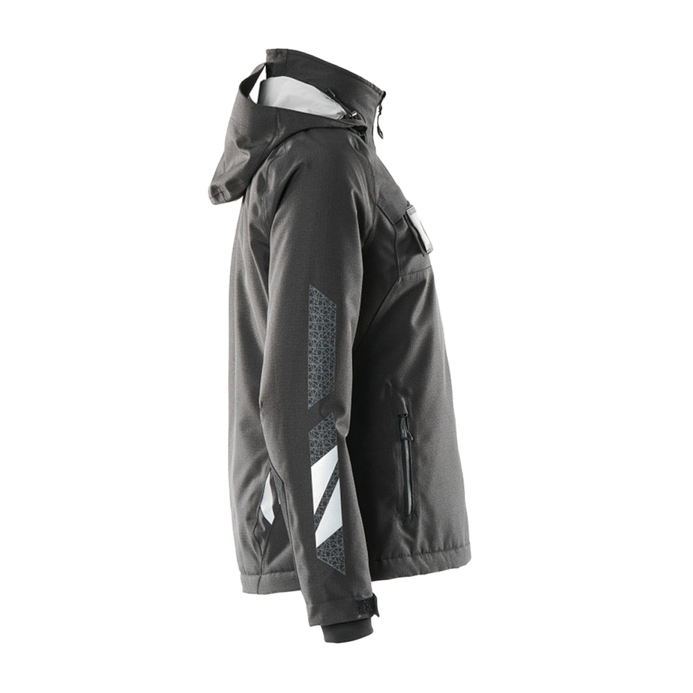 Black - Side - Mascot Womens-Ladies Accelerate Shell Jacket