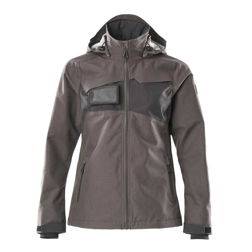 Dark Anthracite-Black - Front - Mascot Womens-Ladies Accelerate Shell Jacket
