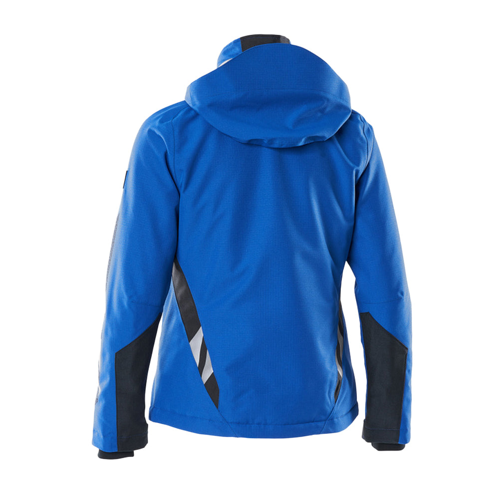 Azure Blue-Dark Blue - Back - Mascot Womens-Ladies Accelerate Winter Jacket