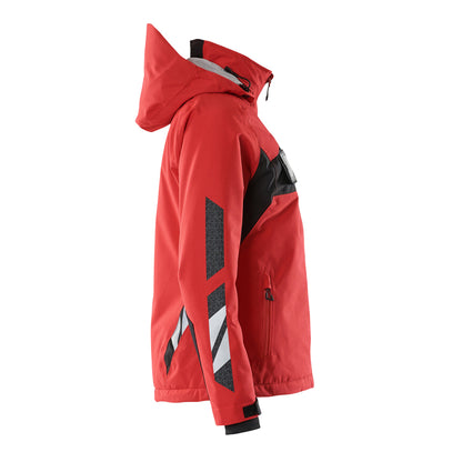 Traffic Red-Black - Side - Mascot Womens-Ladies Accelerate Winter Jacket