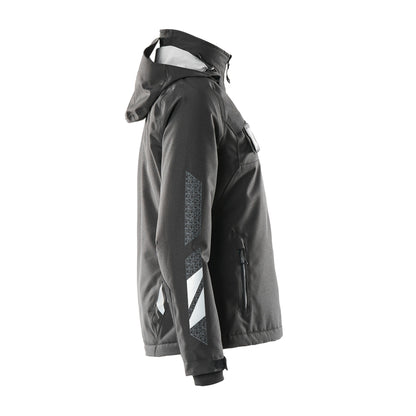 Black - Side - Mascot Womens-Ladies Accelerate Winter Jacket