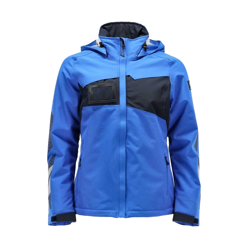 Azure Blue-Dark Blue - Front - Mascot Womens-Ladies Accelerate Winter Jacket