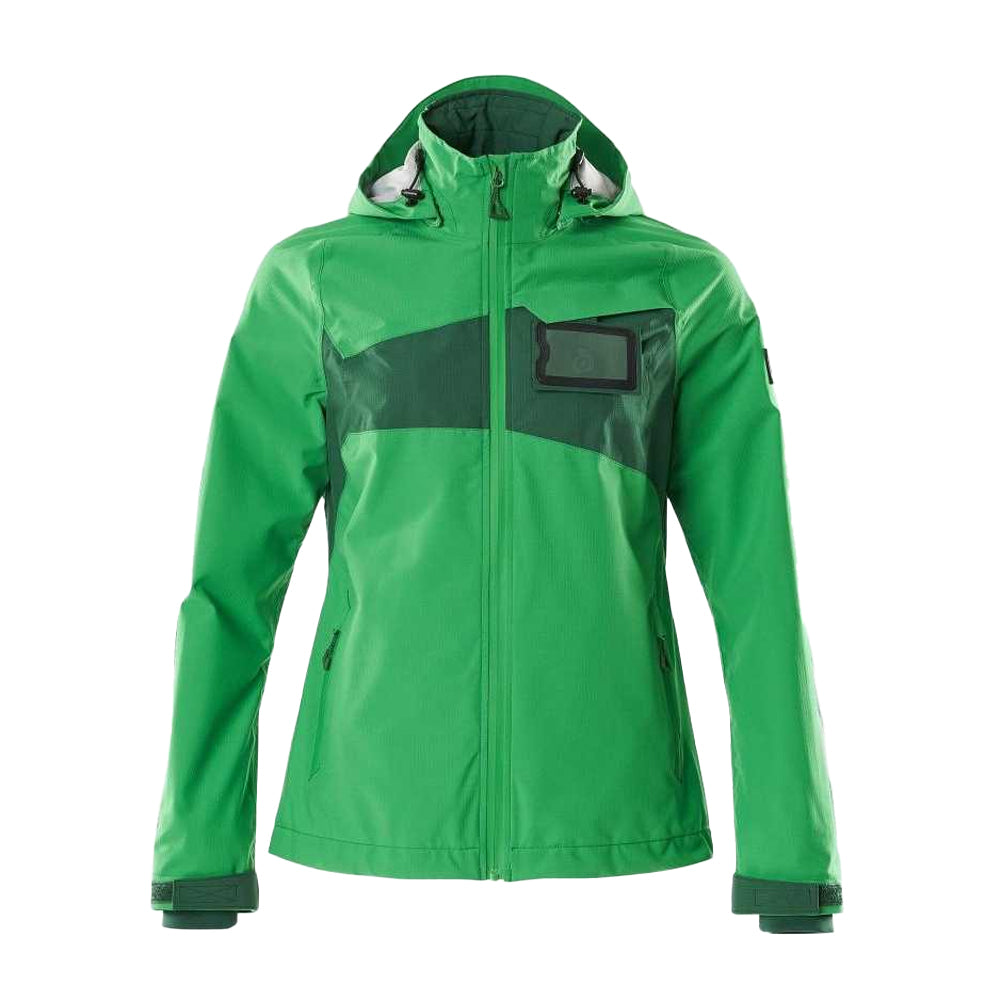 Grass Green-Green - Front - Mascot Womens-Ladies Accelerate Shell Jacket