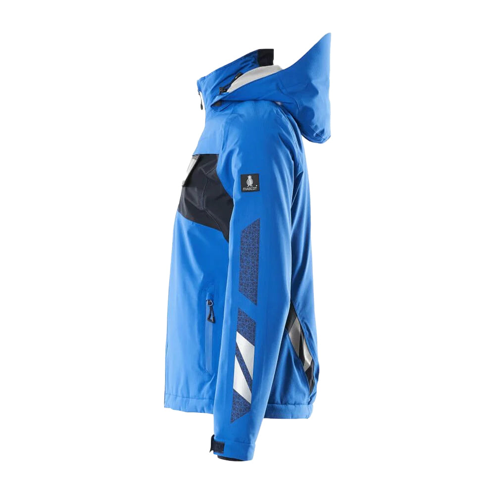Azure Blue-Navy - Side - Mascot Womens-Ladies Accelerate Shell Jacket