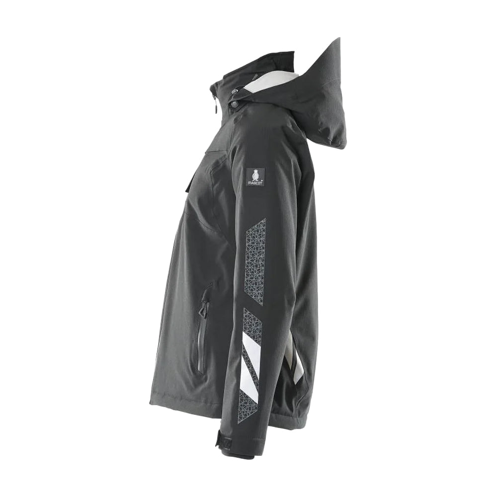 Black - Side - Mascot Womens-Ladies Accelerate Shell Jacket