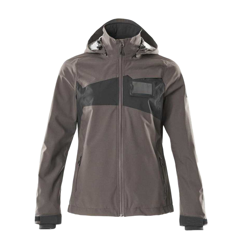 Dark Anthracite-Black - Front - Mascot Womens-Ladies Accelerate Shell Jacket