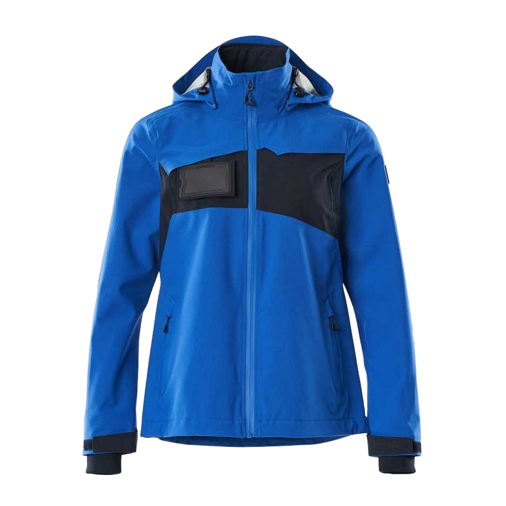 Azure Blue-Navy - Front - Mascot Womens-Ladies Accelerate Shell Jacket