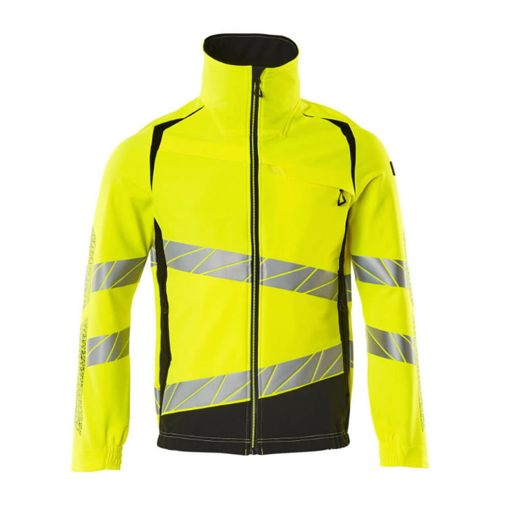Hi Vis Yellow-Black - Front - Mascot Mens Accelerate Safe Jacket