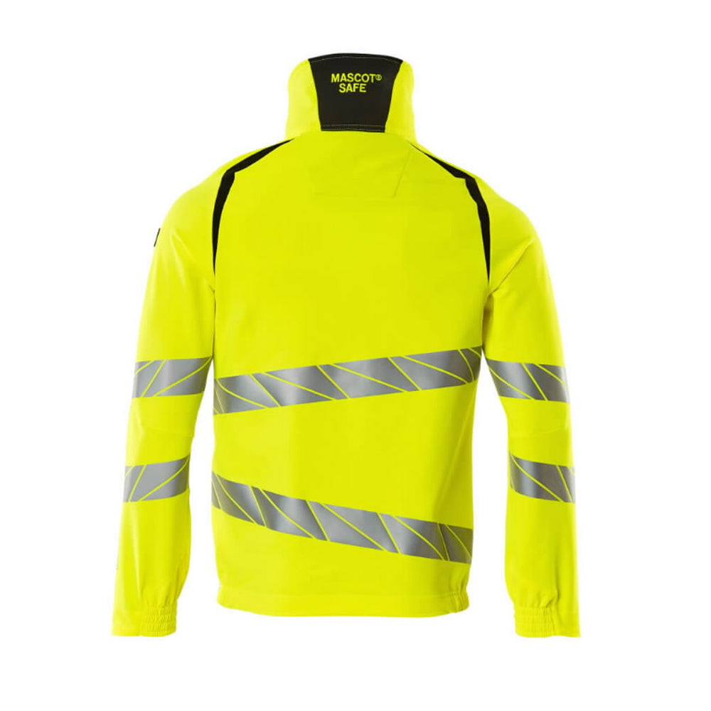 Hi Vis Yellow-Black - Back - Mascot Mens Accelerate Safe Jacket