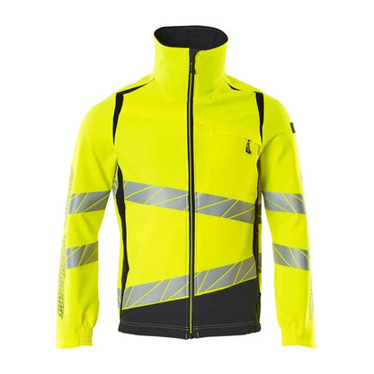 Hi Vis Yellow-Dark Navy - Front - Mascot Mens Accelerate Safe Jacket