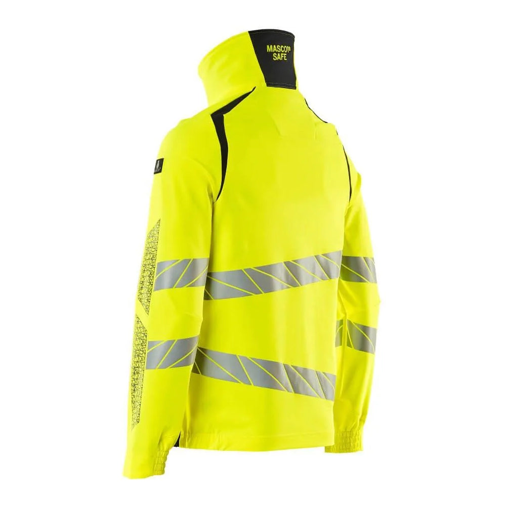 Hi Vis Yellow-Dark Navy - Back - Mascot Mens Accelerate Safe Jacket