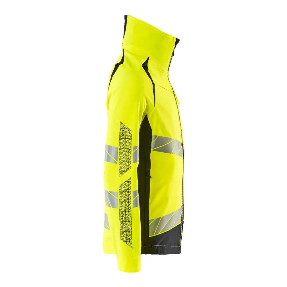 Hi Vis Yellow-Dark Navy - Side - Mascot Mens Accelerate Safe Jacket