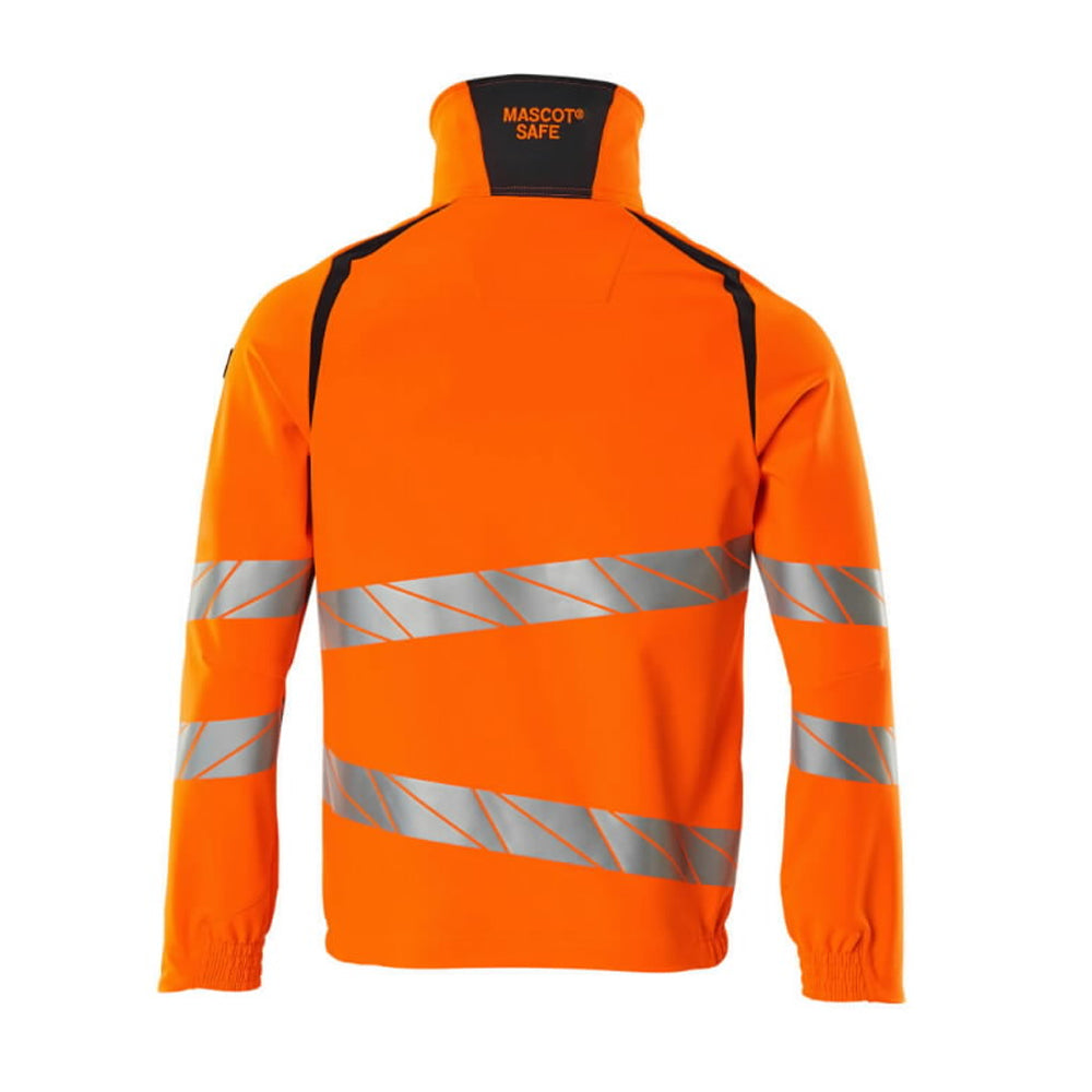 Hi Vis Orange-Dark Navy - Back - Mascot Mens Accelerate Safe Jacket