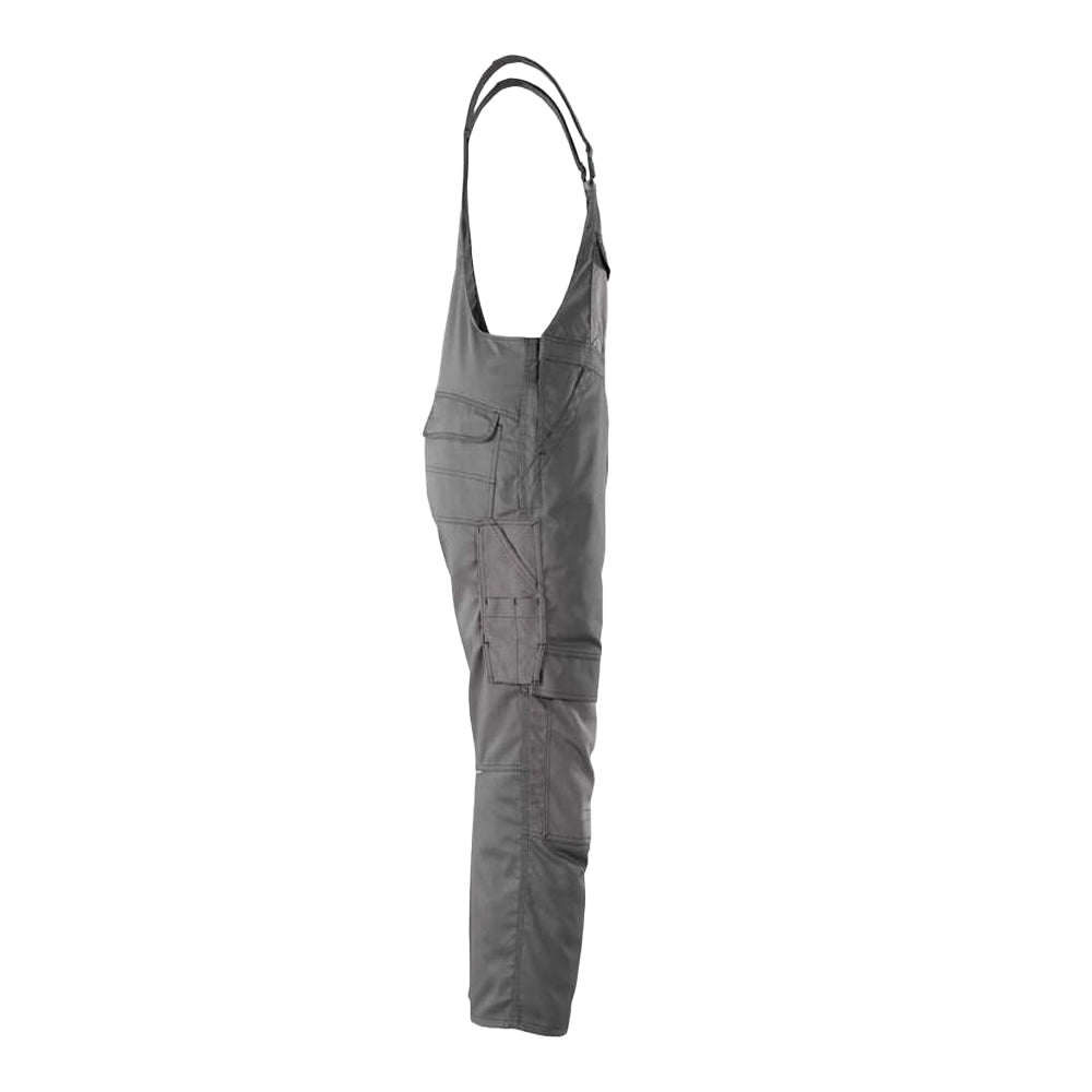 Anthracite - Side - Mascot Mens Hardwear Orense Knee Pad Pockets Bib And Brace Overall