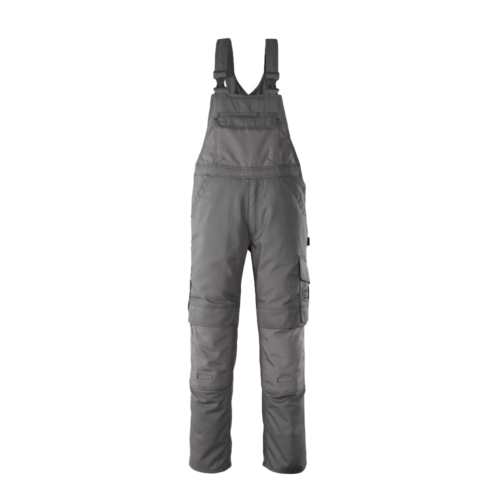 Anthracite - Front - Mascot Mens Hardwear Orense Knee Pad Pockets Bib And Brace Overall
