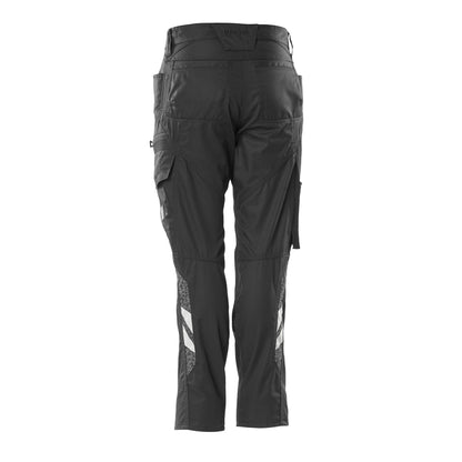 Black - Back - Mascot Womens-Ladies Accelerate Cargo Pocket Work Trousers