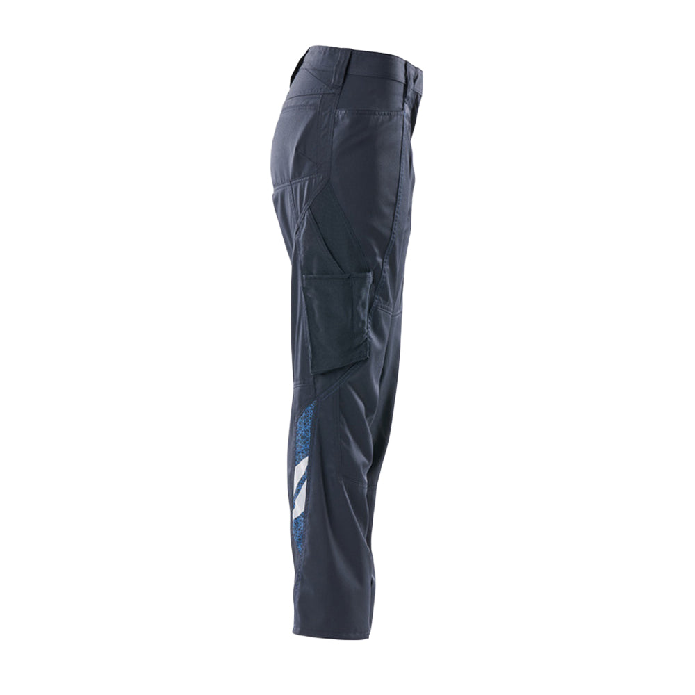 Dark Navy - Side - Mascot Womens-Ladies Accelerate Cargo Pocket Work Trousers