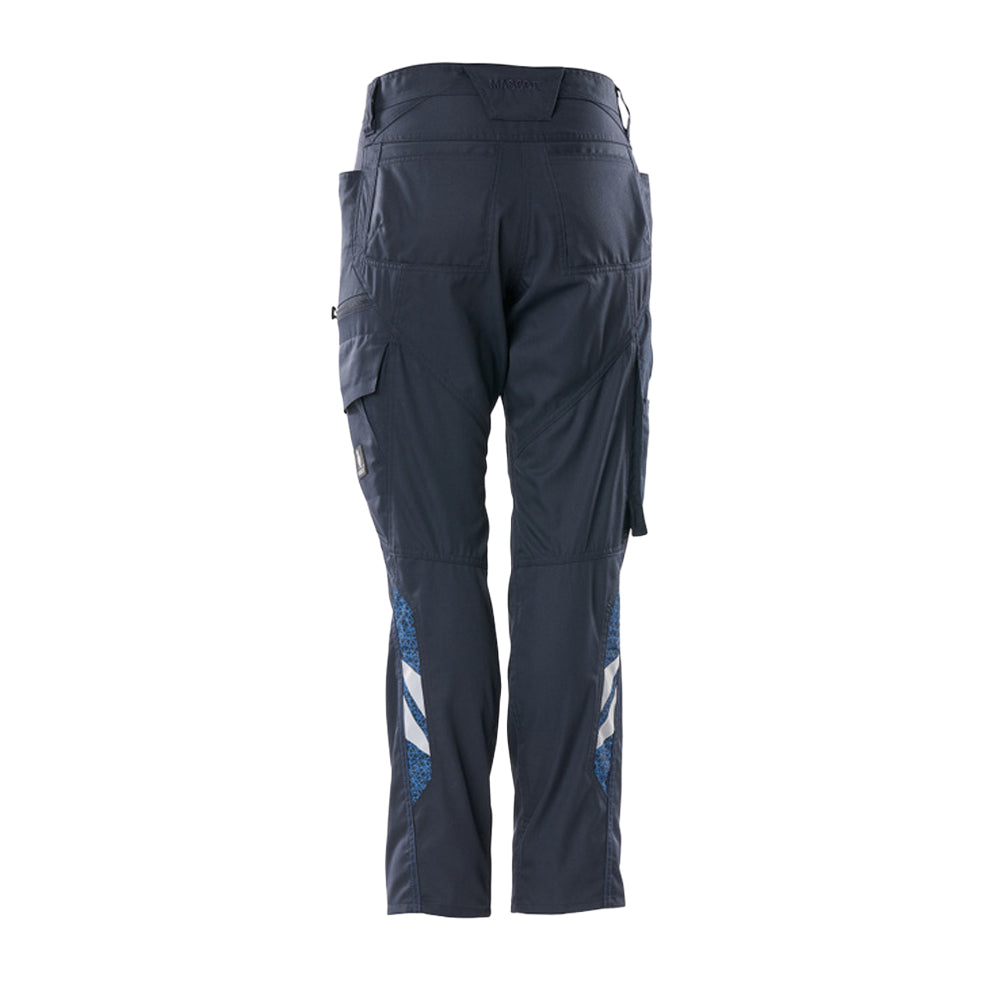 Dark Navy - Back - Mascot Womens-Ladies Accelerate Cargo Pocket Work Trousers