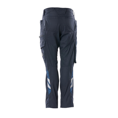 Dark Navy - Back - Mascot Womens-Ladies Accelerate Cargo Pocket Work Trousers