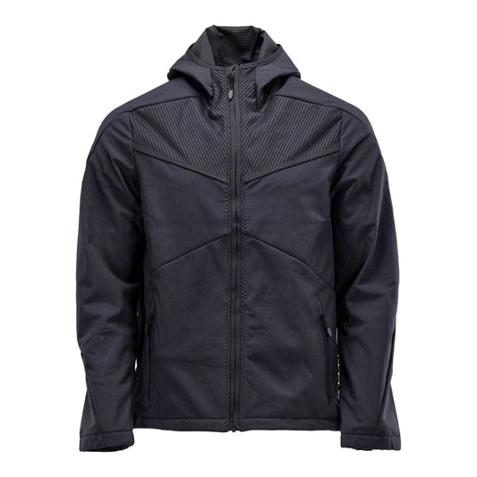 Dark Navy - Front - Mascot Mens Customised Soft Shell Jacket