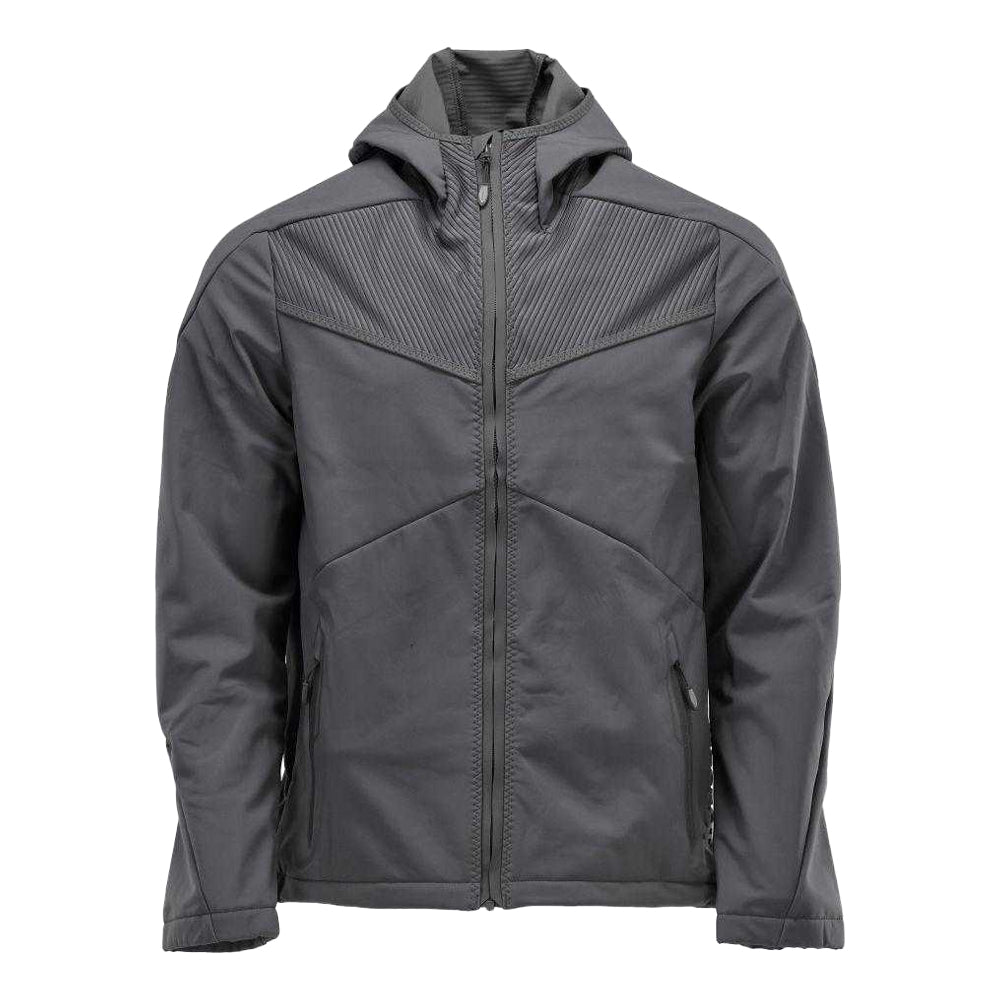 Stone Grey - Front - Mascot Mens Customised Soft Shell Jacket