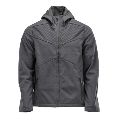 Stone Grey - Front - Mascot Mens Customised Soft Shell Jacket