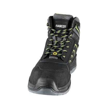 Black - Side - Mascot Womens-Ladies Footwear Fit Bimberi Peak Coated Leather Safety Boots