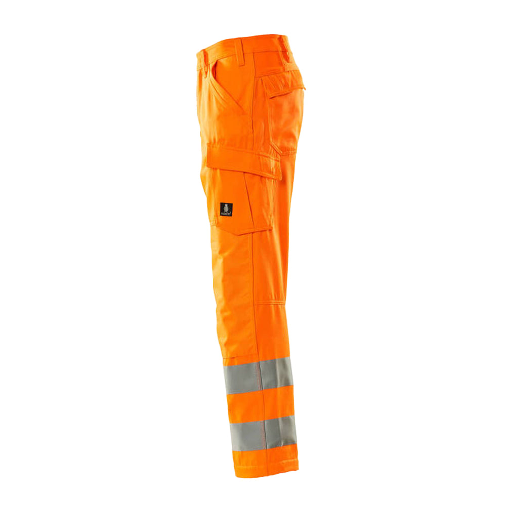 Hi Vis Orange - Lifestyle - Mascot Mens Safe Light Geraldton Knee Pad Pockets Trousers