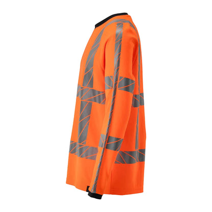 Orange - Back - Mascot Mens Accelerate Safe Long-Sleeved Safety T-Shirt