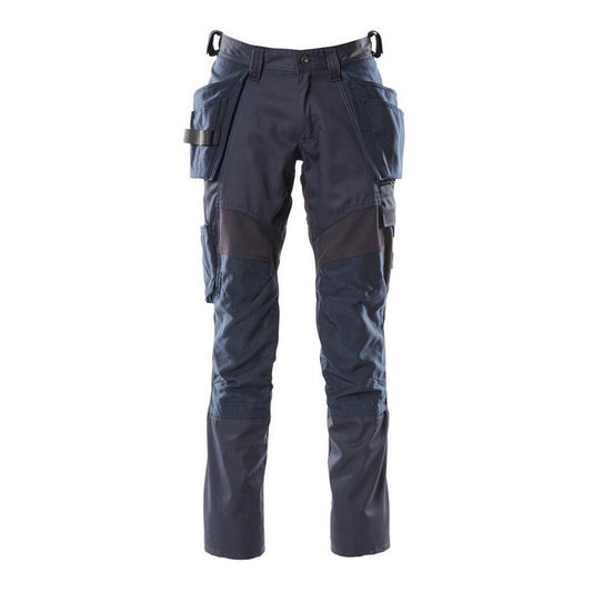 Dark Navy - Front - Mascot Mens Accelerate Holster Pocket Trousers