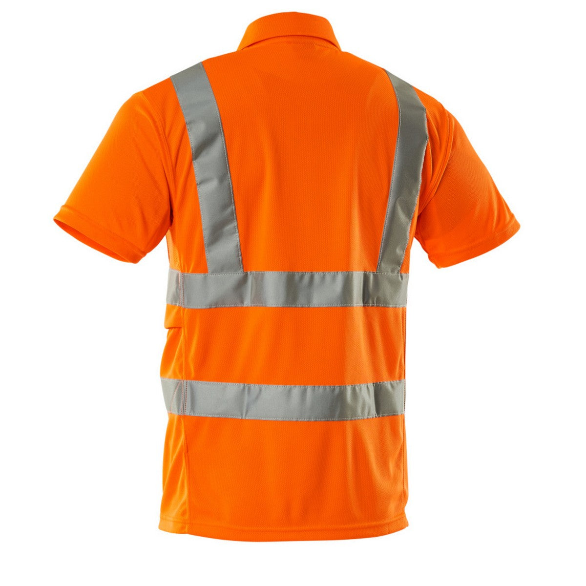 Hi Vis Orange - Back - Mascot Unisex Adult Safe Classic Hi-Vis Polo Shirt