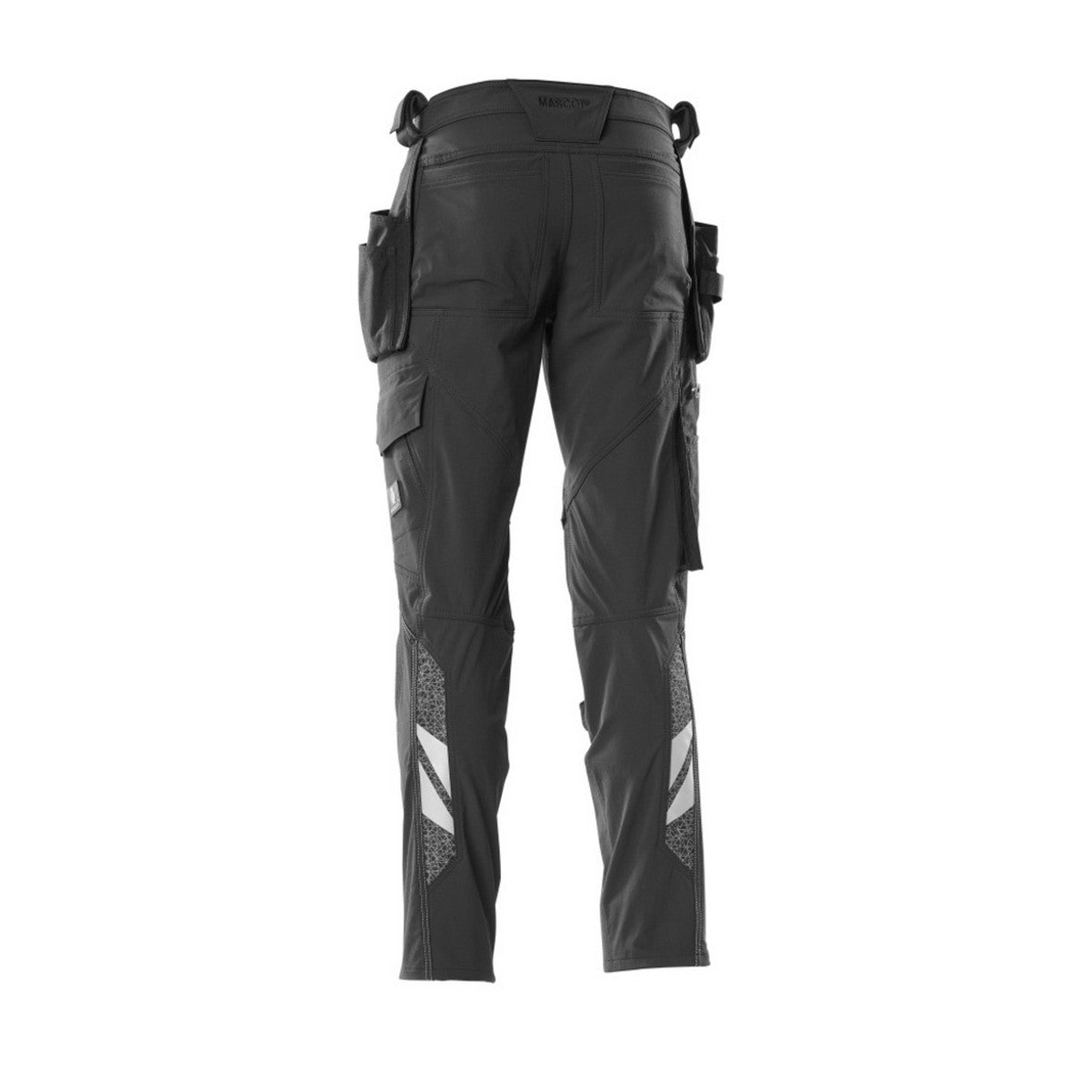 Black - Back - Mascot Mens Accelerate Holster Pocket Work Trousers