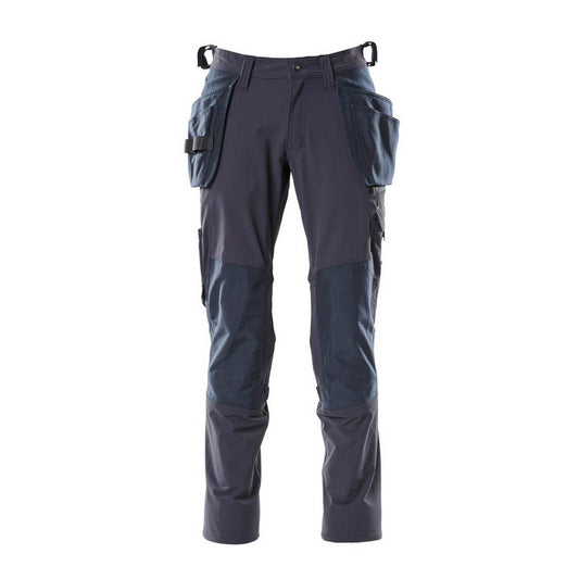 Dark Navy - Front - Mascot Mens Accelerate Holster Pocket Work Trousers