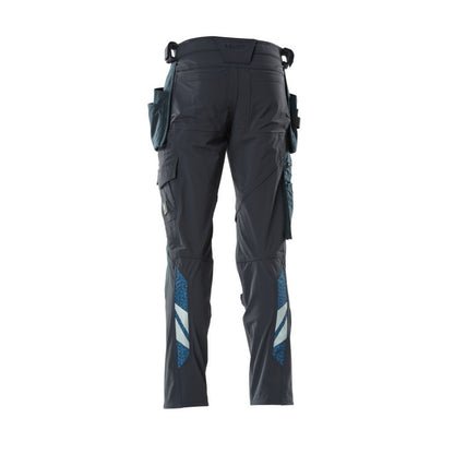 Dark Navy - Back - Mascot Mens Accelerate Holster Pocket Work Trousers
