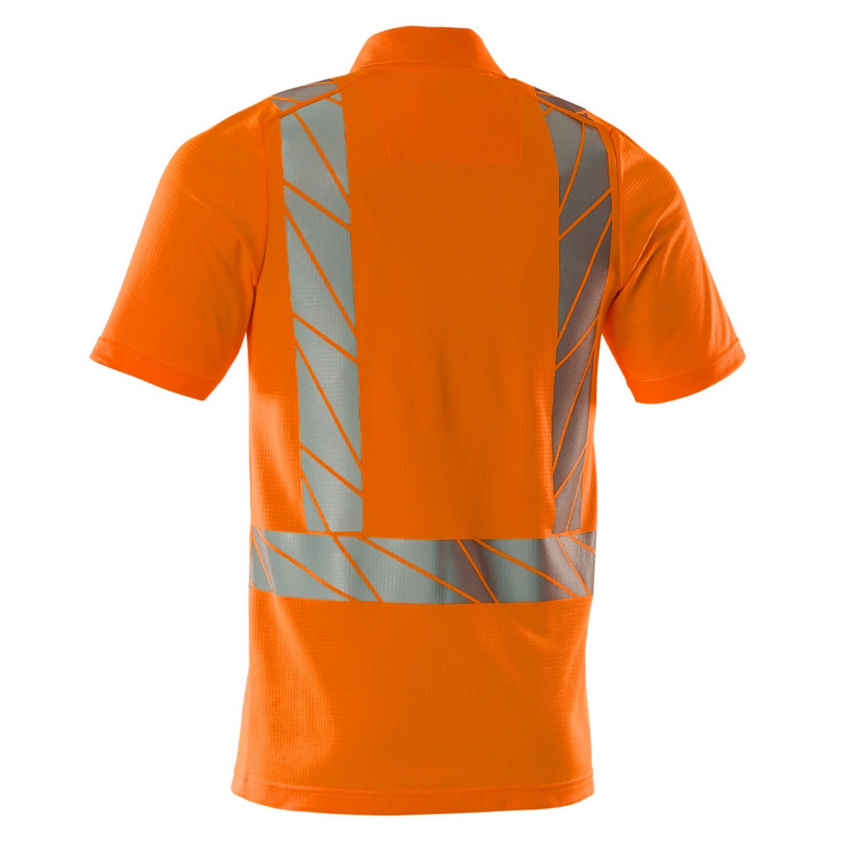 Orange - Back - Mascot Unisex Adult Accelerate Safe Hi-Vis Polo Shirt