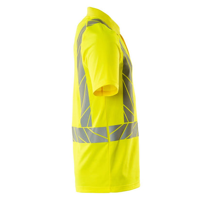 Yellow - Lifestyle - Mascot Unisex Adult Accelerate Safe Hi-Vis Polo Shirt